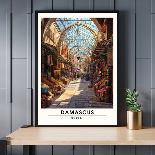 Affiche Damas | Impression de voyage Syrie | Affiche Syrie