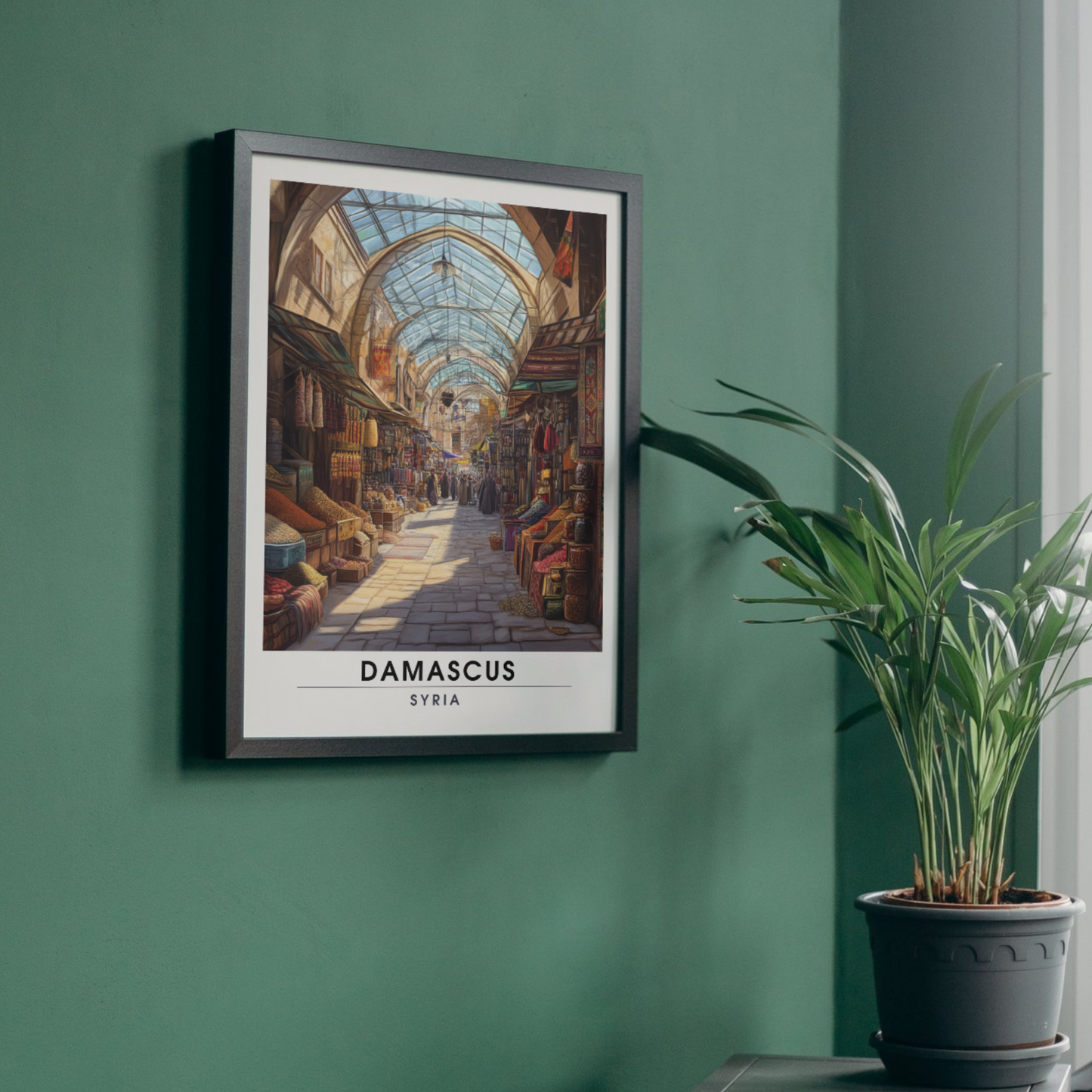 Affiche Damas | Impression de voyage Syrie | Affiche Syrie