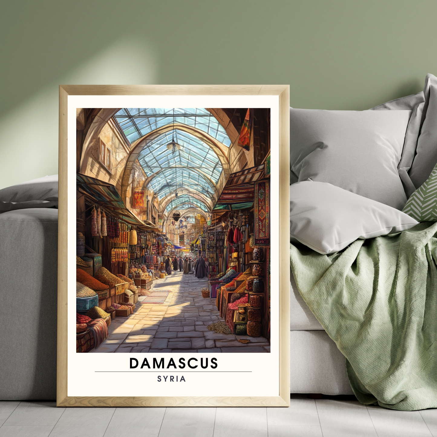 Affiche Damas | Impression de voyage Syrie | Affiche Syrie