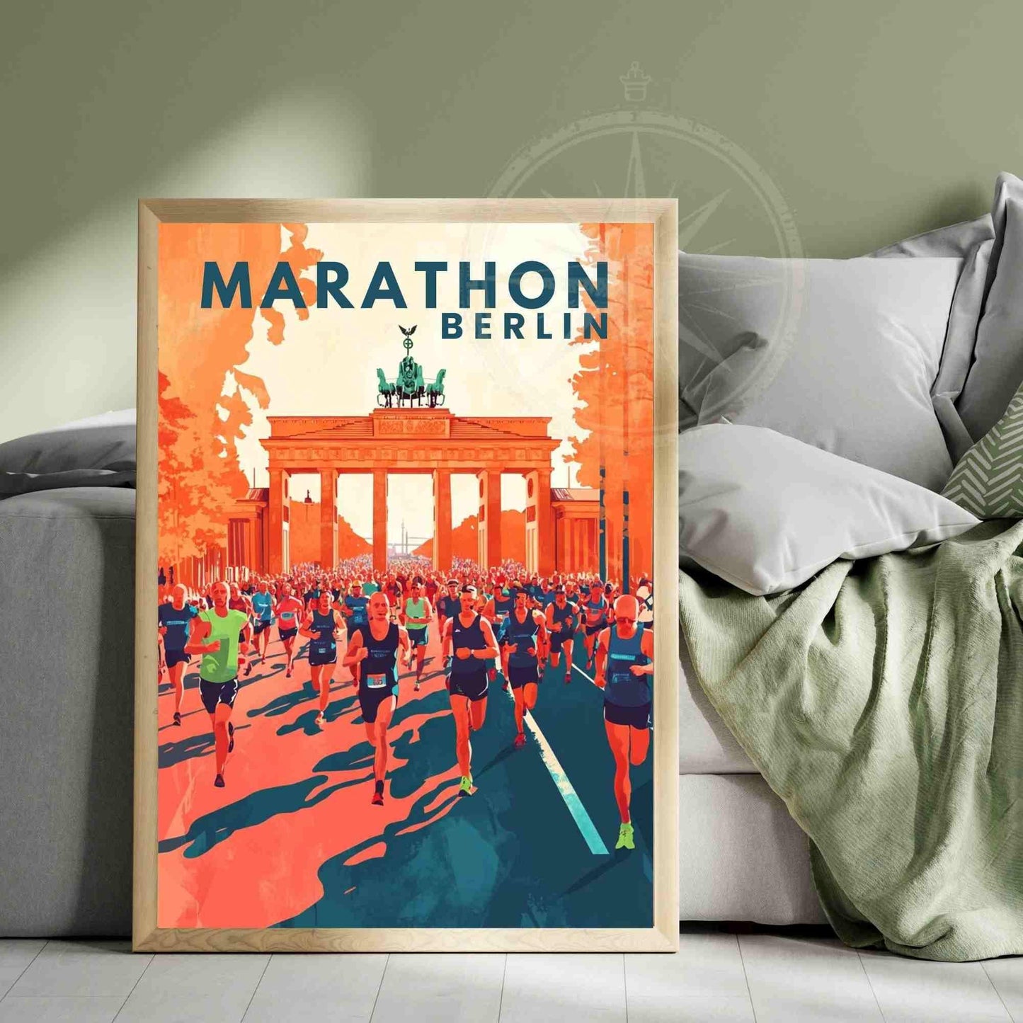 Affiche Marathon de Berlin | Impression Marathon | Affiche Berlin