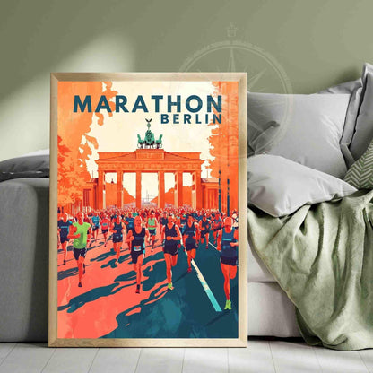 Affiche Marathon de Berlin | Impression Marathon | Affiche Berlin
