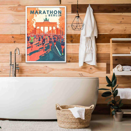 Affiche Marathon de Berlin | Impression Marathon | Affiche Berlin