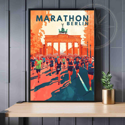 Affiche Marathon de Berlin | Impression Marathon | Affiche Berlin