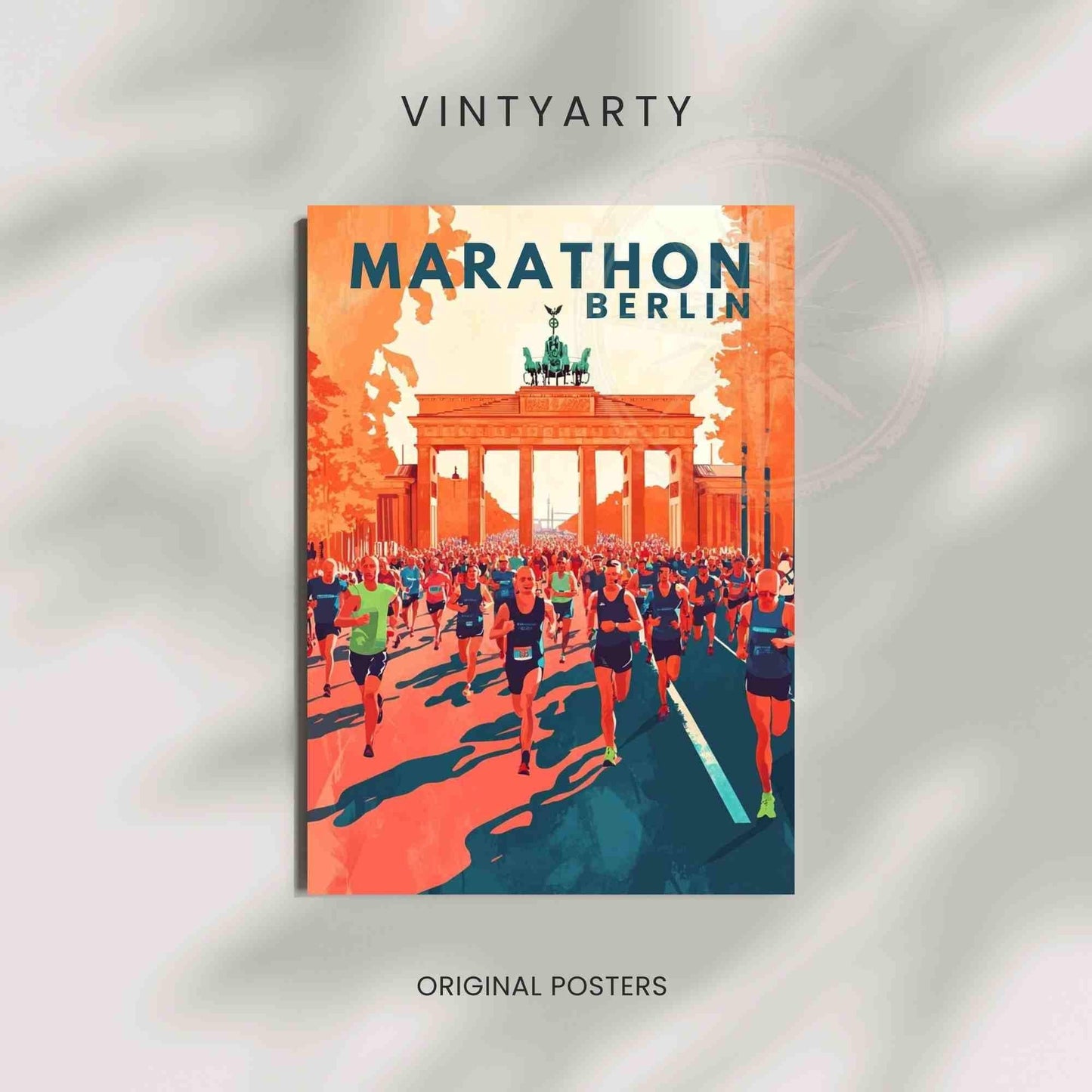 Affiche Marathon de Berlin | Impression Marathon | Affiche Berlin