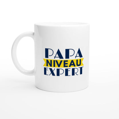 Mug en céramique - Papa niveau expert -  Cadeau fête des pères