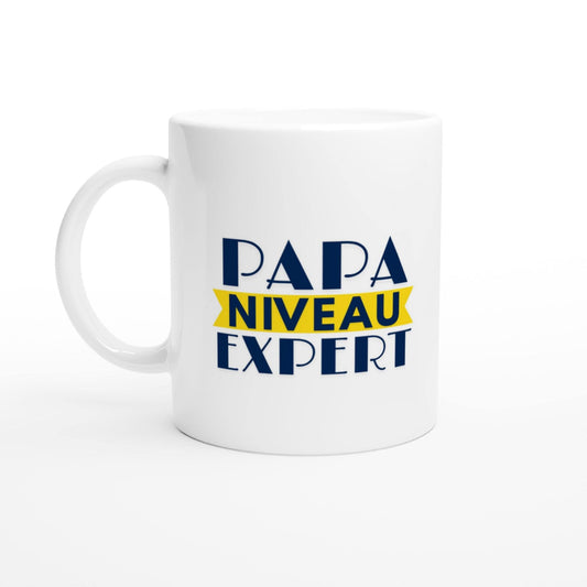 Mug en céramique - Papa niveau expert -  Cadeau fête des pères