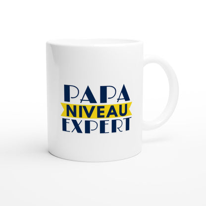 Mug en céramique - Papa niveau expert -  Cadeau fête des pères