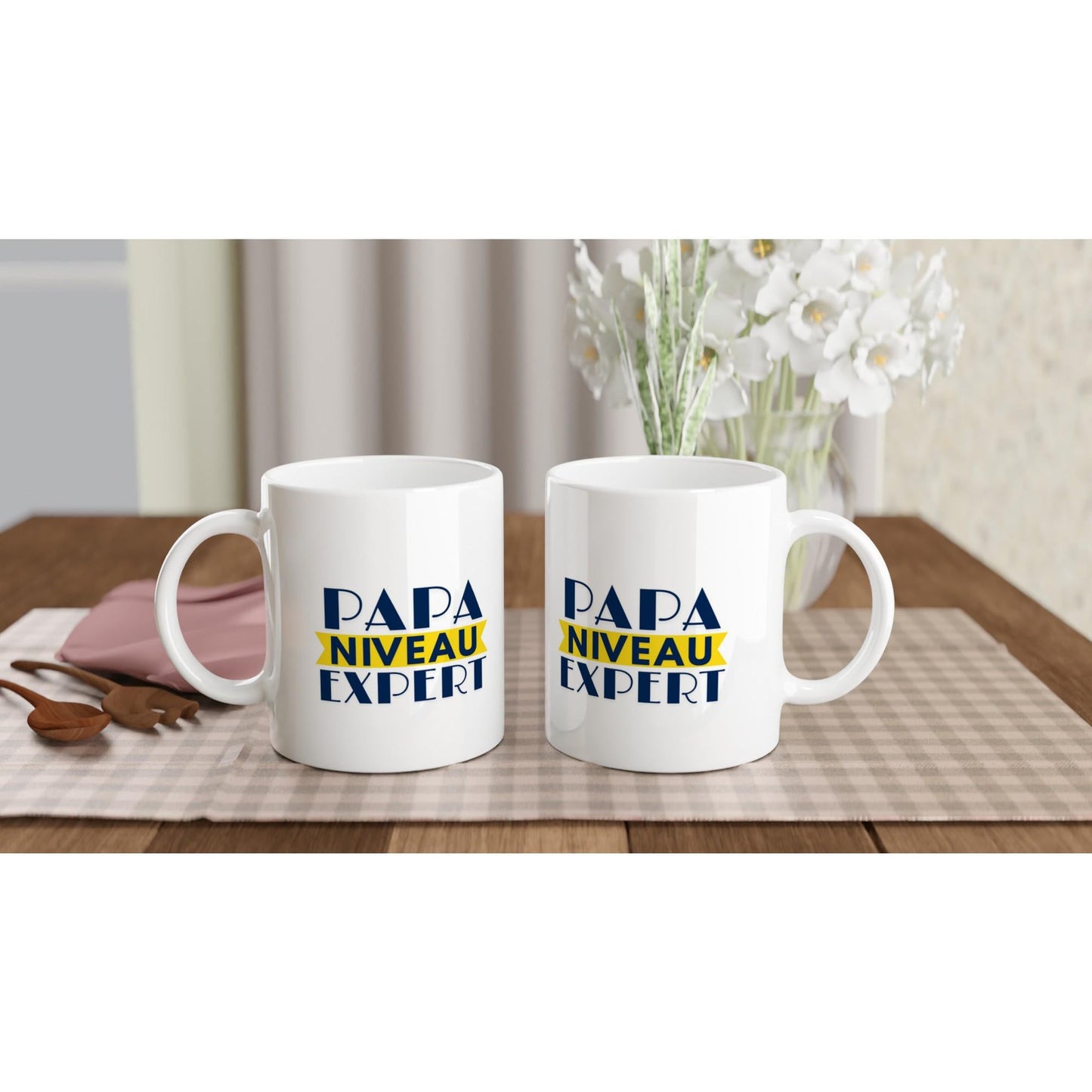 Mug en céramique - Papa niveau expert -  Cadeau fête des pères