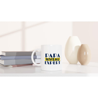 Mug en céramique - Papa niveau expert -  Cadeau fête des pères